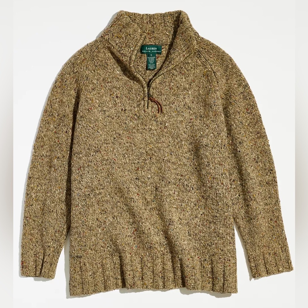 Polo Ralph Lauren Quarter-Zip Sweater 100% Lambswool